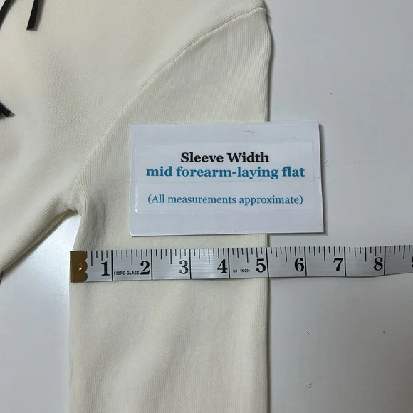 Zara Knit Long Sleeve Bow Dress Size XS - Picture 10 of 12